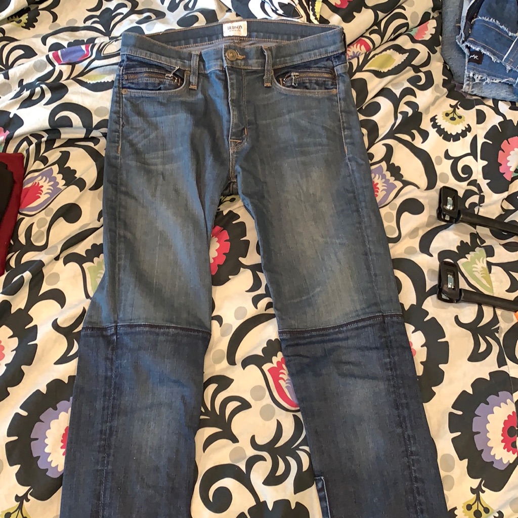 Hudson Newton Patchwork Super Skinny